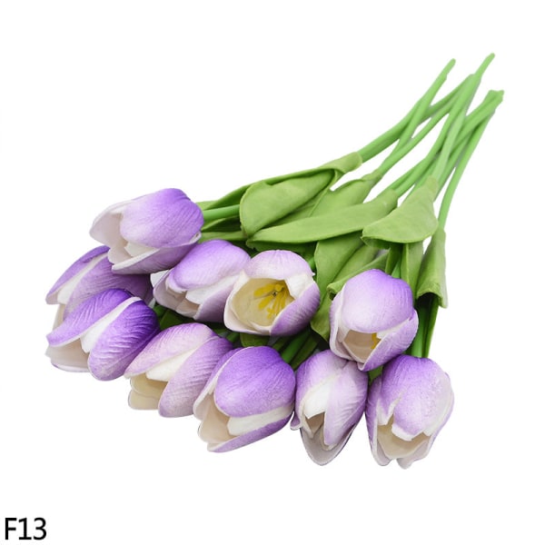 5/10 stk. Tulipan Kunstig Blomst Ekte Berørings Kunstig Bukett Falsk Blomst For Bryllupsfest Dekor Forsyninger Hjem Hage Ornamenter F13 10PCS