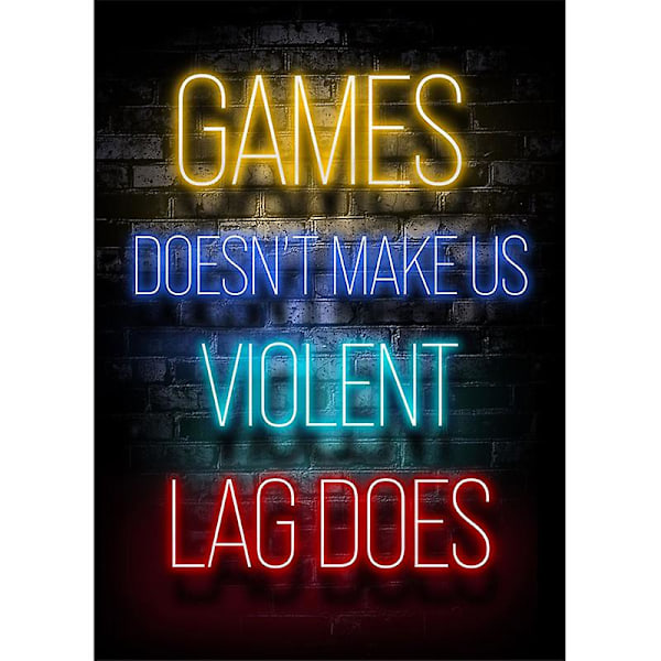 Sleep Game Repeat Vægkunst Plakat Print Lærredsmaleri Billede Til Børneværelse Drengeværelse Dekorativt Legeværelse AC359-17 20X30cm Uindrammet AC359-17 20X30cm Unframed