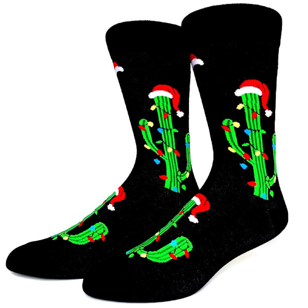 59 Stil Herr Julstrumpor Roliga Jul Tomte Gran Snöflinga Älg Snö Bomull Tub Besättning Glada Strumpor Herr Nyår Sokken 57 EU 38-45