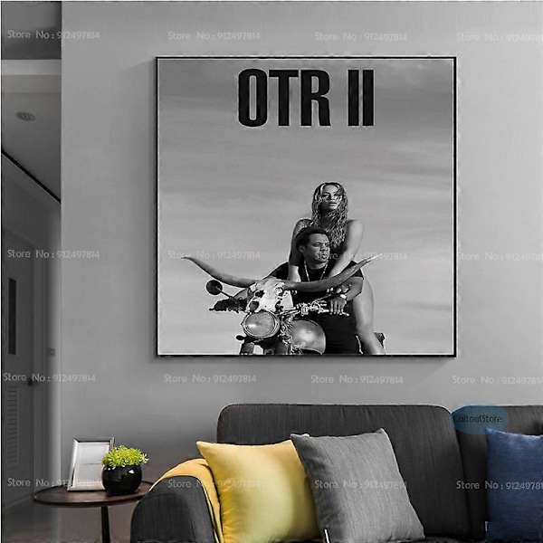 Beyonc Renaissance Beyonc hiphop musikalbum stjärna canvas målning poster HD tryck väggkonst liv hem dekoration Röd 42x60 CM Ingen Ram Red 42x60 CM No Frame