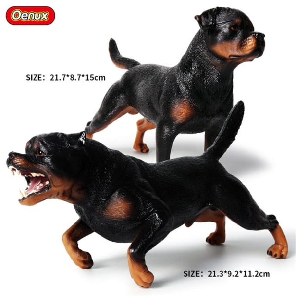 Oenux Nya Stora Hund Djursimulering Bullterrier Rottweiler Corgi Shiba Inu Bully Hund Actionfigurer PVC Härliga Husdjursmodell Leksaker Shiba inu