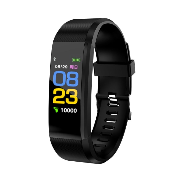 Smart Armbånd Blodtryksmåling Informationspåmindelse Multifunktionel Studerende Voksen Sundhed Sport Skridttællingsur Cyan