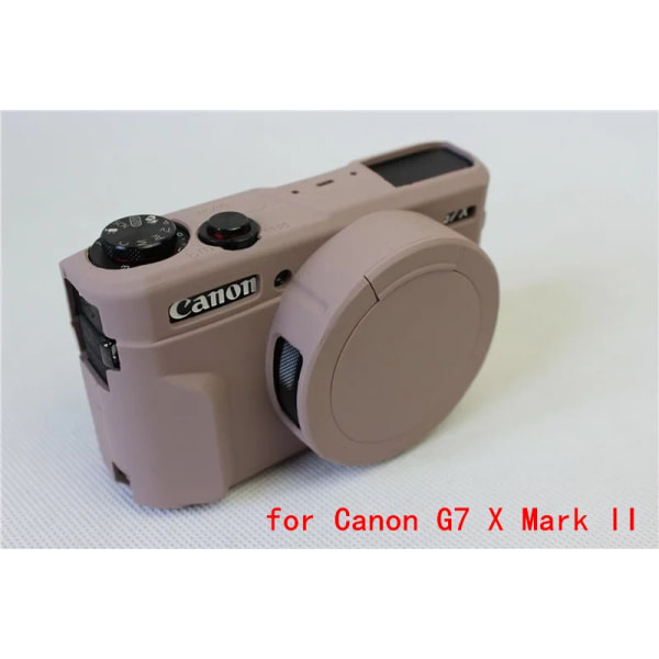 Kameraväska för Canon G7X3 G7 X Mark III G7X2 G7 X Mark II vlog Case Skyddande silikon Mjukt cover Soft shell g7xm2 g7x2 G7X2