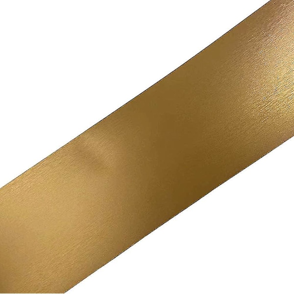 Selvklæbende PVC vægbordure til at pille og klistre - vandtæt (gylden)