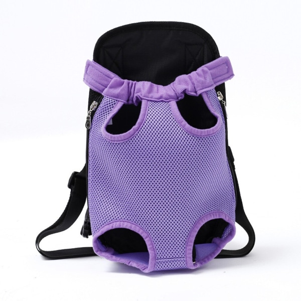 Mesh Hundetransporttaske Udendørs Rejserygsæk Åndbar Bærbar Hundetransportkasse til hunde Katte Rainbow XL 41x25CM