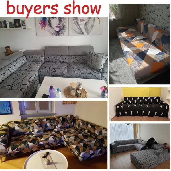 Stretch Sofföverdrag Elastiska Allomfattande Möbelskydd för Olika Form Soffa Loveseat Stol L-Form Sofföverdrag colour2 1-seater  90-140cm