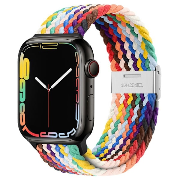 Klockarmband för Apple Watch iWatch 42/44/45/49mm Loop för officiell regnbåge