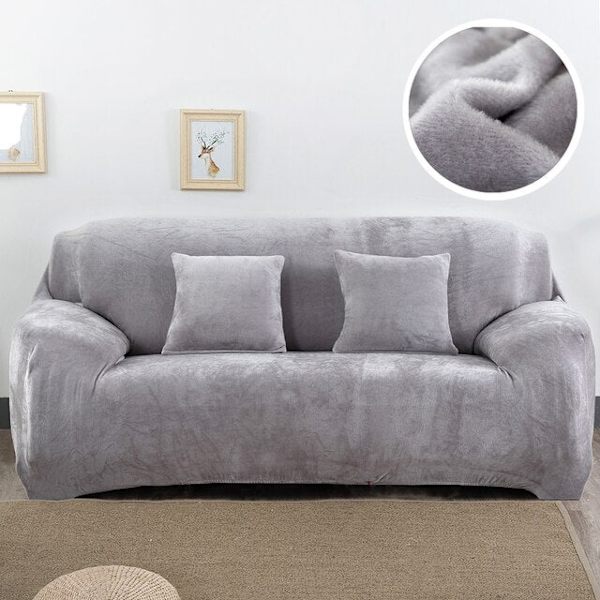 Muhkea paksu sohvanpäällinen olohuoneeseen, säädettävä elastinen kulmasohvan päällinen, osioitu liukuestepäällinen, sisustus, sohvan lepotuolin päällinen Color 8 1-seater(90-140 cm)