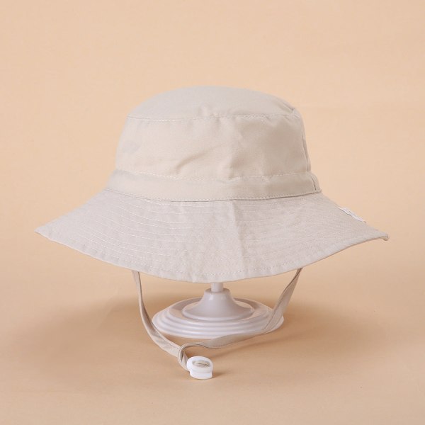 Forår og sommer Ny solhat til mænd og kvinder, baby åndbar hurtigtørrende strandhat, solbeskyttende justerbar bucket hat til børn Navy blue XS（46）