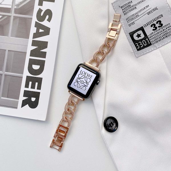 Klockarmband för Apple Watch iWatch 38/40/41MM Roséguld