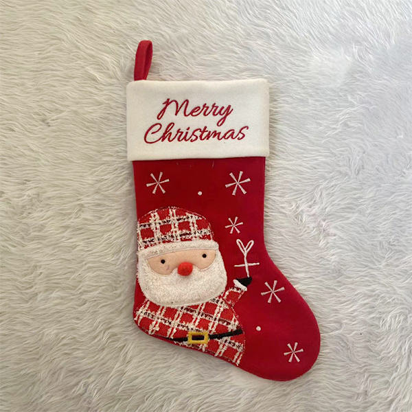 Julklapp Jul Tecknad Mönster Snögubbe Juldekoration Julhänge Julklapp Red Santa Claus