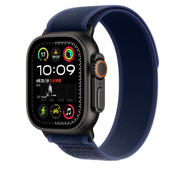 Urrem til Apple Watch iWatch 38/40/41/ s1042mm blå farve sort connector