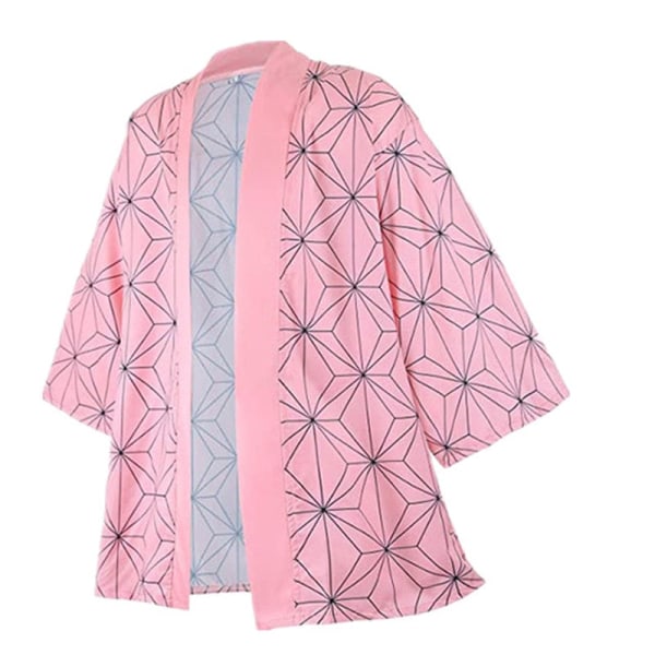 Anime Cosplay Kostyme Demon Slayer Kimetsu No Yaiba Haori Kimono Agatsuma Zenitsu Kochou Shinobu Sommerjakke Skjorte Anime Klær B 140