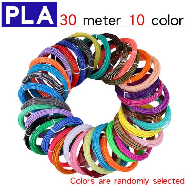 PLA Värillinen Hajuton Turvallinen Muovi 3D-kynän Filamentti Halkaisija 1,75 mm 3D-tulostuskynälle Lasten Syntymäpäivä Luova Joululahja 15 Meter-5 Color