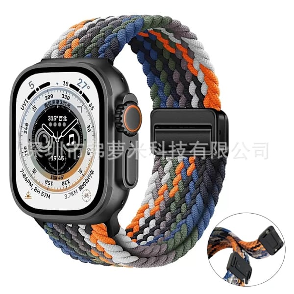 Klockarmband för Apple Watch iWatch 38/40/41mm denim färgglatt