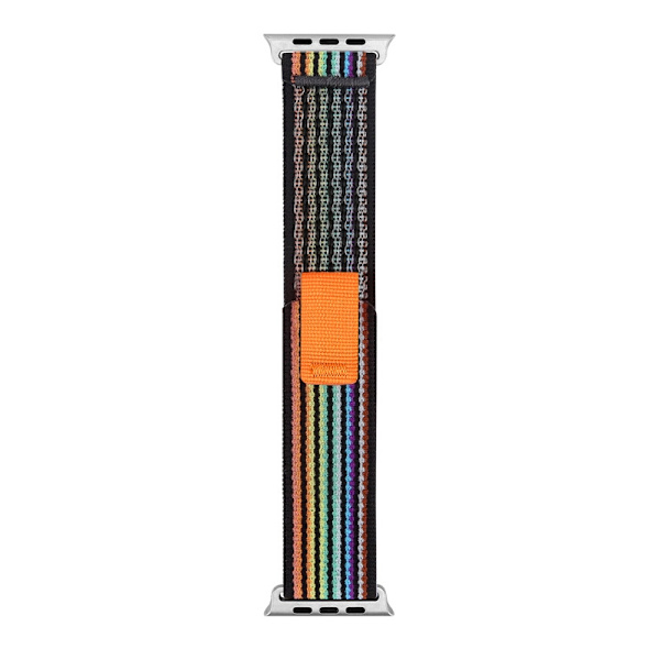 Klockarmband för Apple Watch iWatch 38/40/41/ s1042mm Svart Regnbåge