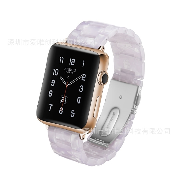 Kellon ranneke Apple Watch iWatch 42/44/45mm Flash White -kelloon