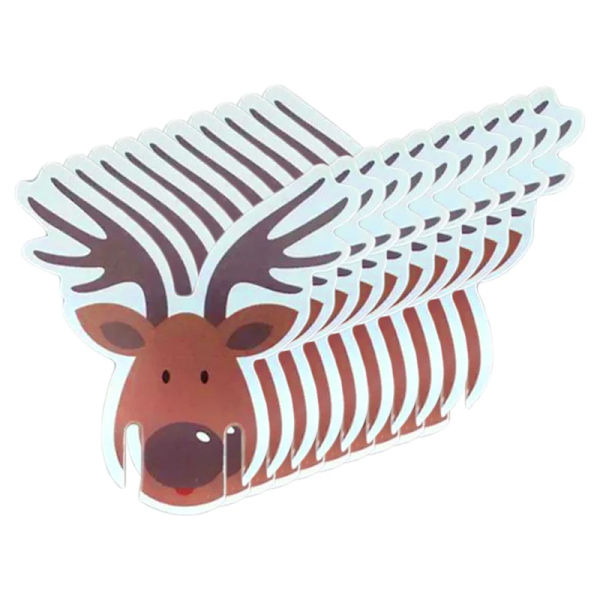 10/18 st Jul Koppkort Juldekorationer Tomtehatt Vinglasdekor God Jul Prydnad För Nyårsfesttillbehör 10pcs C