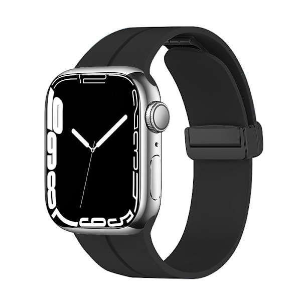 Kellon ranneke Apple Watch iWatch 38/40/41/10 sukupolvelle 42MM musta