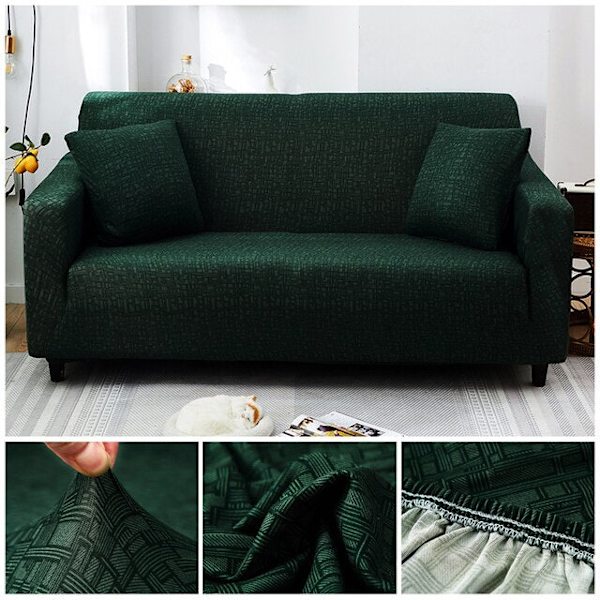 Elastisk sofabetræk med krydsmønster, strækbart all-inclusive sofabetræk til stue, sofabetræk til sofa og loveseat Color 10 2-seater 145-185cm