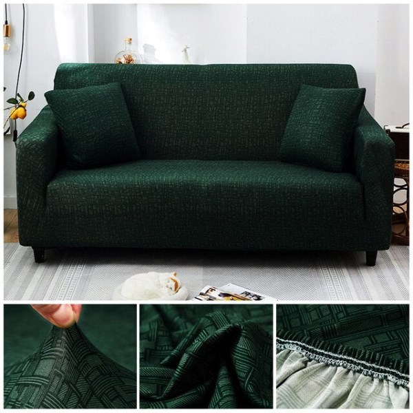 Korsmönster Elastiskt cover Stretch All-inclusive sofföverdrag för vardagsrum Cover Loveseat soffunderlägg Color 11 2-seater 145-185cm