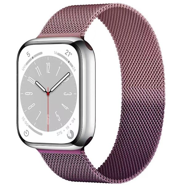 Klockarmband för Apple Watch iWatch 38/40/41 S10 42MM Universal Lila Rosrosa