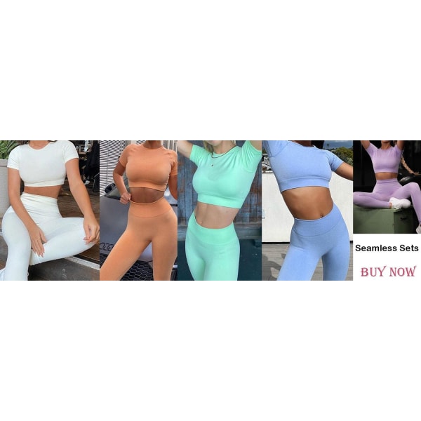 Yoga Sæt Høj Elastisk Trænings Sportssæt Polstret Sports BH Høj Talje Sports Leggings Gym Pink Set M