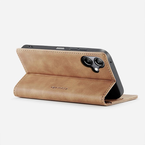 CaseMe 013 Multifunktionellt Horisontellt Flip Läder Telefonfodral Brown For Samsung Galaxy A06