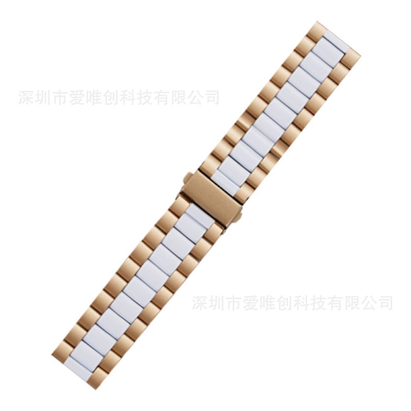 Klockarmband för Apple Watch iWatch för 1-9 generationer: 38-40-41mm/s10 42mm Guld och vit