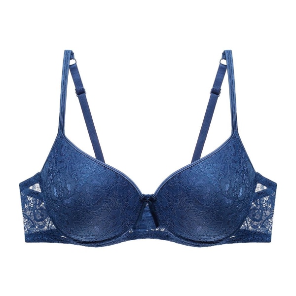 Artdewred Sexig Push Up BH Plus Size Kvinnor BH BH Plunge Underkläder BH för Kvinnor Underkläder Blue 85A