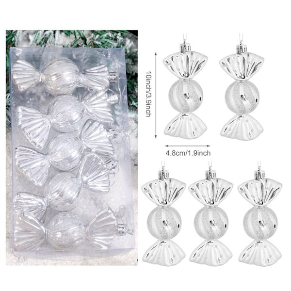 Polkagris Julgransdekoration God Jul Dekorationer för Hemmet Navidad Gåva Julgransprydnader Nyår 5pcs Ornament 29