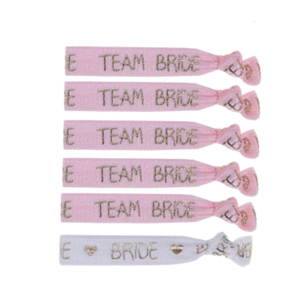 Kombinerad Rea Team Bride Möhippa Armband Blivande Brud Dekoration Mariage Tillbehör Hen Night Bröllopsmaterial Dekor Photo Props23pcs