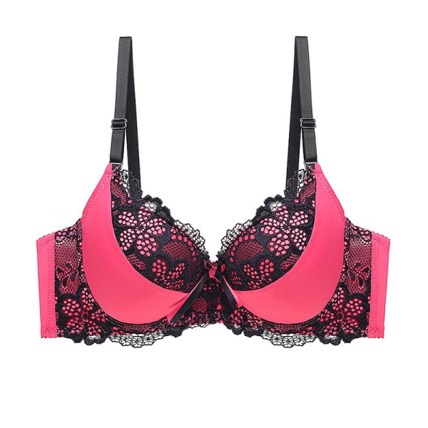 Ensfarvet B C D Blonde Sexet Dame BH Push Up Stor Størrelse Undertøj Til Kvinder Blue 85C