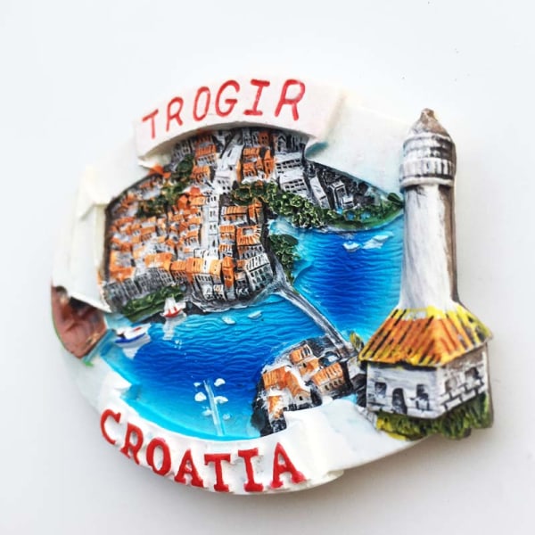 Kroatien Kylskåpsmagnet Kroatie Turistsouvenirer Medelhavet Malta Polen Magnetiska Kylskåpsdekaler Kroatien Karta Heminredning Croatia a