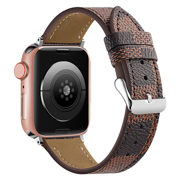Klockarmband för Apple Watch iWatch Brunt schackbräde 38/40/41