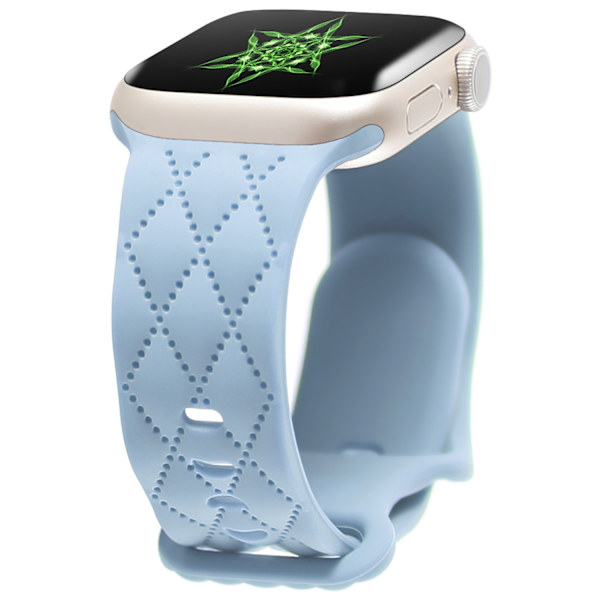 Klockarmband för Apple Watch iWatch 42/44/45/49mm 46mm 0:e generationen ljusblå