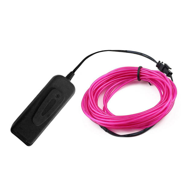 Glow EL Tråd Kabel LED Neon Jul Dansfest DIY Kostymer Kläder Ljusande Bil Ljus Dekoration Kläder Boll Rave 1m/3m/5m Purple 3M
