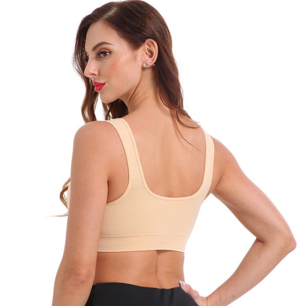Joogaliivit Urheilutoppi Push Up Alusvaatteet Urheiluliivit Crop Fitness Urheiluvaatteet charming pink M