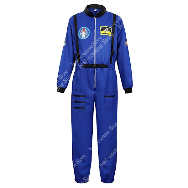 Astronaut Kostume Mænd Halloween Kostume til Kvinder Jumpsuits Astronautdragt Voksen Cosplay Kostumer men silver M