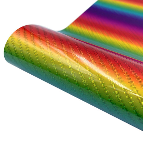 För Cricut Rainbow Gradient Print självhäftande hantverk Vinylark för väggfönster Porslin Bilar Muggar Dekal Juldekoration DIY Pink Dragon Scale 12in x 19in(30x50cm)
