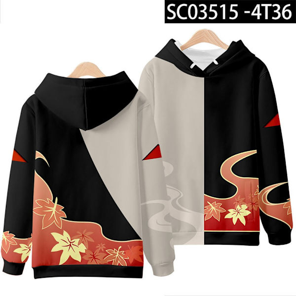 Genshin Impact Kaedehara Kazuha Cosplay Hoodie Kvinder Mænd Harajuku Sweatshirt Streetwear Hip Hop Pullover Hættejakke Overdel pants 02 XS