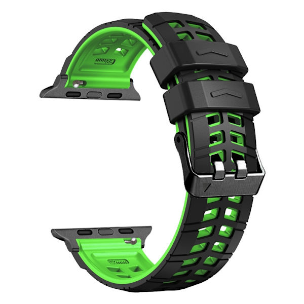 Klockarmband för Apple Watch iWatch 38/40/41/42mm S10 metallkontakt svart grön
