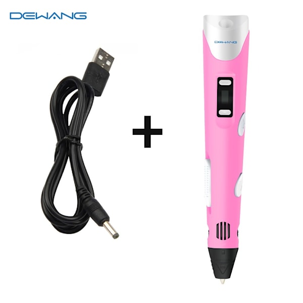 3D-penna Ritset för Barn 3D-skrivarpenna med USB RP800A PLA ABS Filament DIY Leksaker Födelsedagspresent Ritpenna 3D-utskriftspenna 10m filament no pen As  photo