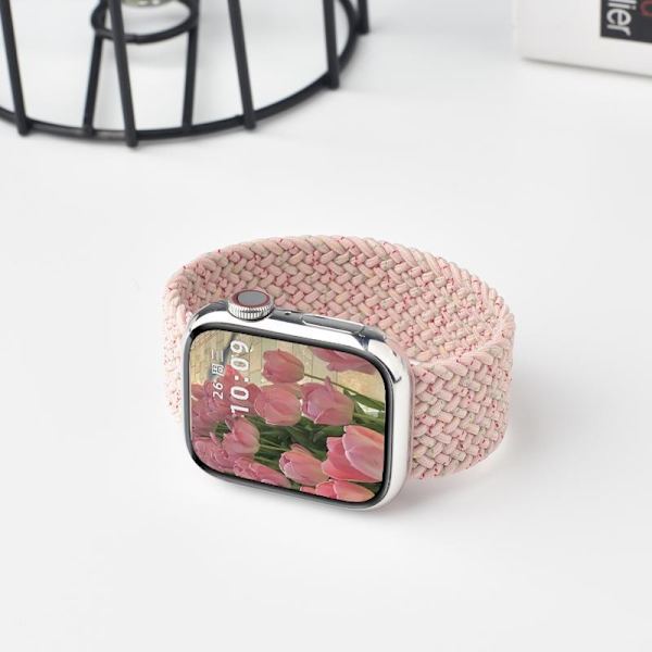 Urrem til Apple Watch iWatch 38/40/41MM størrelse M 1-8 generation se fuld serie universalrem Stjerneskær Pink