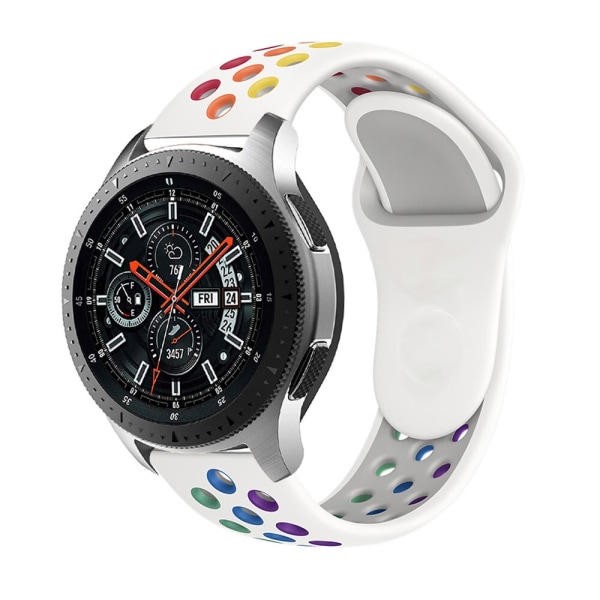 20mm 22mm armband för Samsung Galaxy watch 3 45mm 41mm Active 2 44mm Gear S3 Silikonarmband Huawei watch GT 2 2e pro armband Purple Colorful 20mm watch band