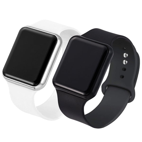 Digital Lover Klockor Par Klocka Sport Lover Armbandsur LED Digital Klocka för Män Kvinnor Lyx Elektronisk Klocka Pareja Black Rose Gold