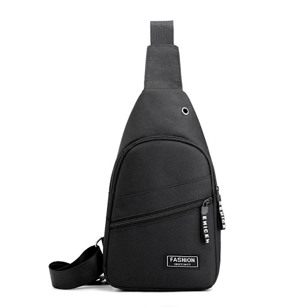 Korkealaatuinen ulkokäyttöön tarkoitettu polyamidi- ja nylon-olkalaukku matkustamiseen tai liiketoimintaan Black【Model 3】