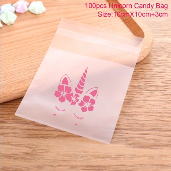 Bryllupspose Pakning Transparent Cellofan Slik Cookie Gavepose Juleposer Frostet OPP Fødselsdag Slik Emballage Pose Pung Love 100pcs