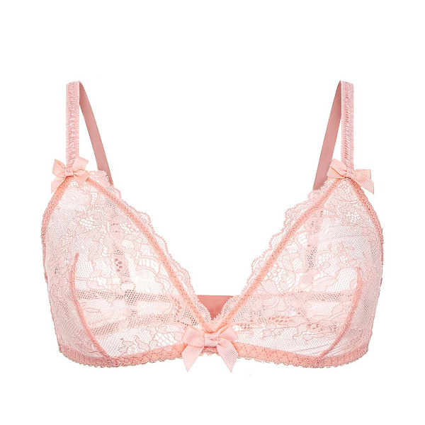 Varsbaby Sexet Gennemsigtig Blonde BH White L