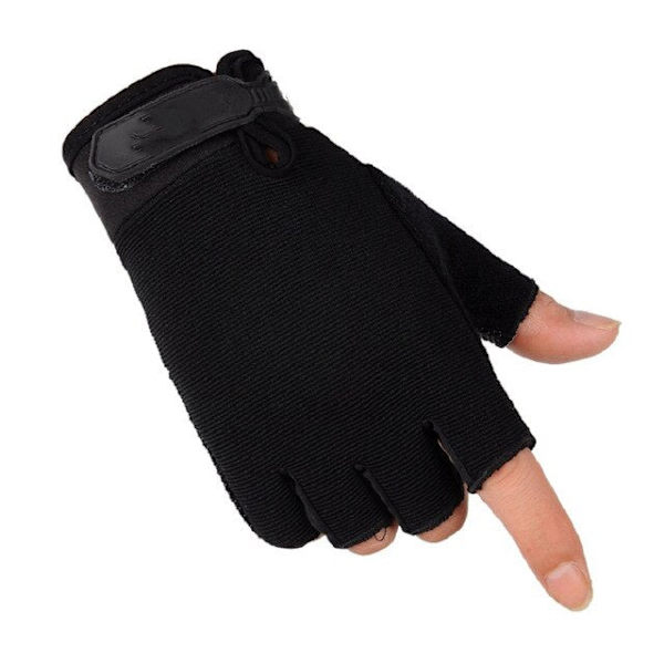Sommar Taktiska Handskar för Män Lätta Ventilerande Ridhandskar Cykel Halkfria Hel Finger Halv Finger Handskar Fiske half-army-green L